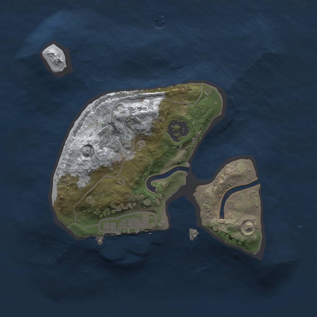 Rust Map: Procedural Map, Size: 1501, Seed: 1171264217, 5 Monuments