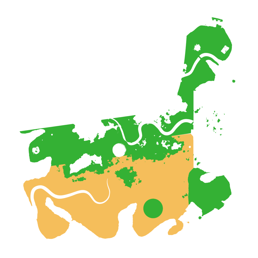 Biome Rust Map: Procedural Map, Size: 3500, Seed: 746252516