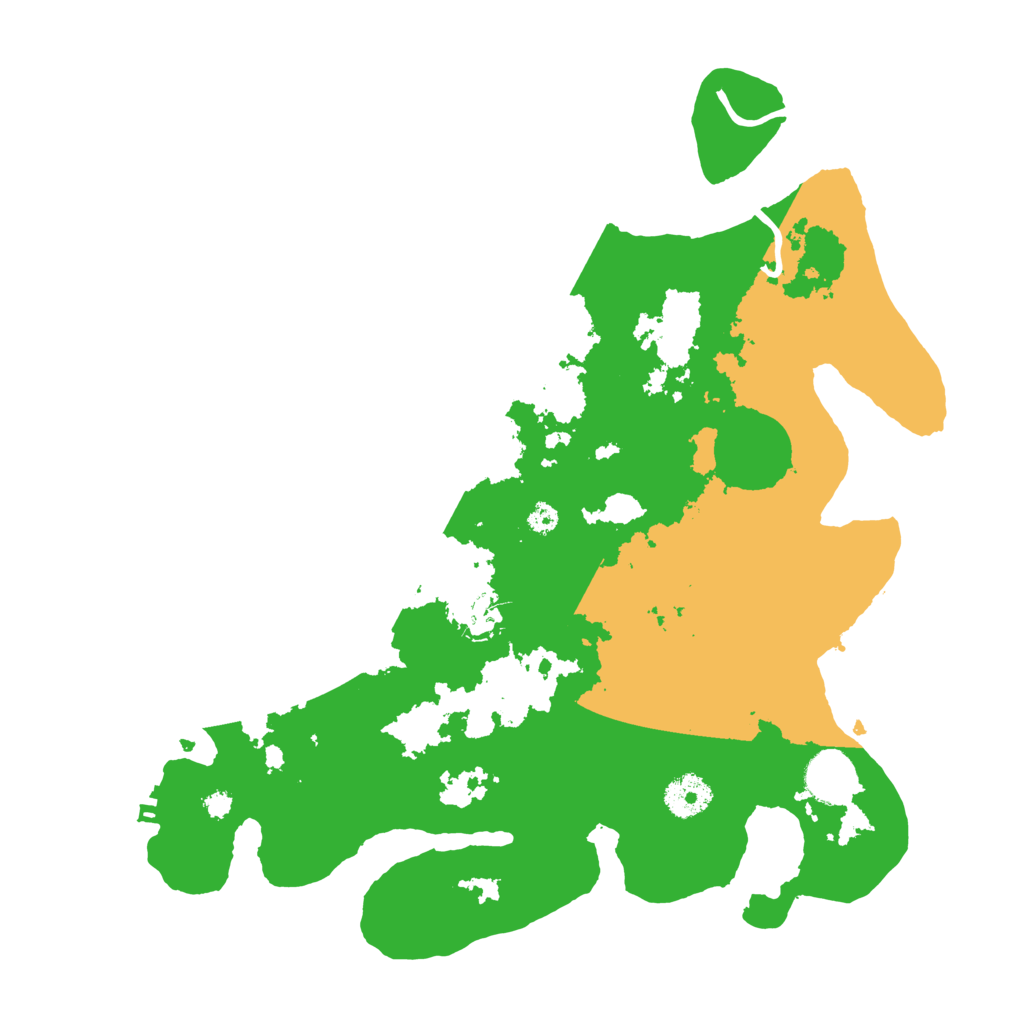 Biome Rust Map: Procedural Map, Size: 3500, Seed: 9356