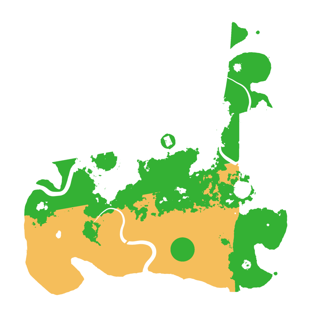 Biome Rust Map: Procedural Map, Size: 3500, Seed: 601742544