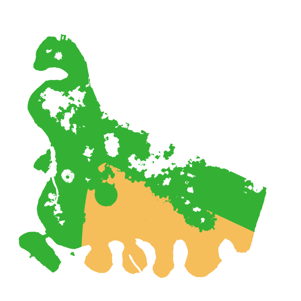 Biome Rust Map: Procedural Map, Size: 3500, Seed: 1287177131
