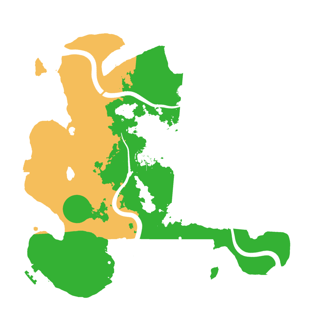 Biome Rust Map: Procedural Map, Size: 3000, Seed: 2431
