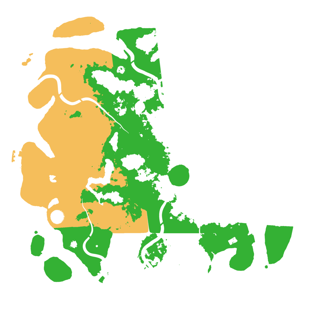 Biome Rust Map: Procedural Map, Size: 4000, Seed: 500001