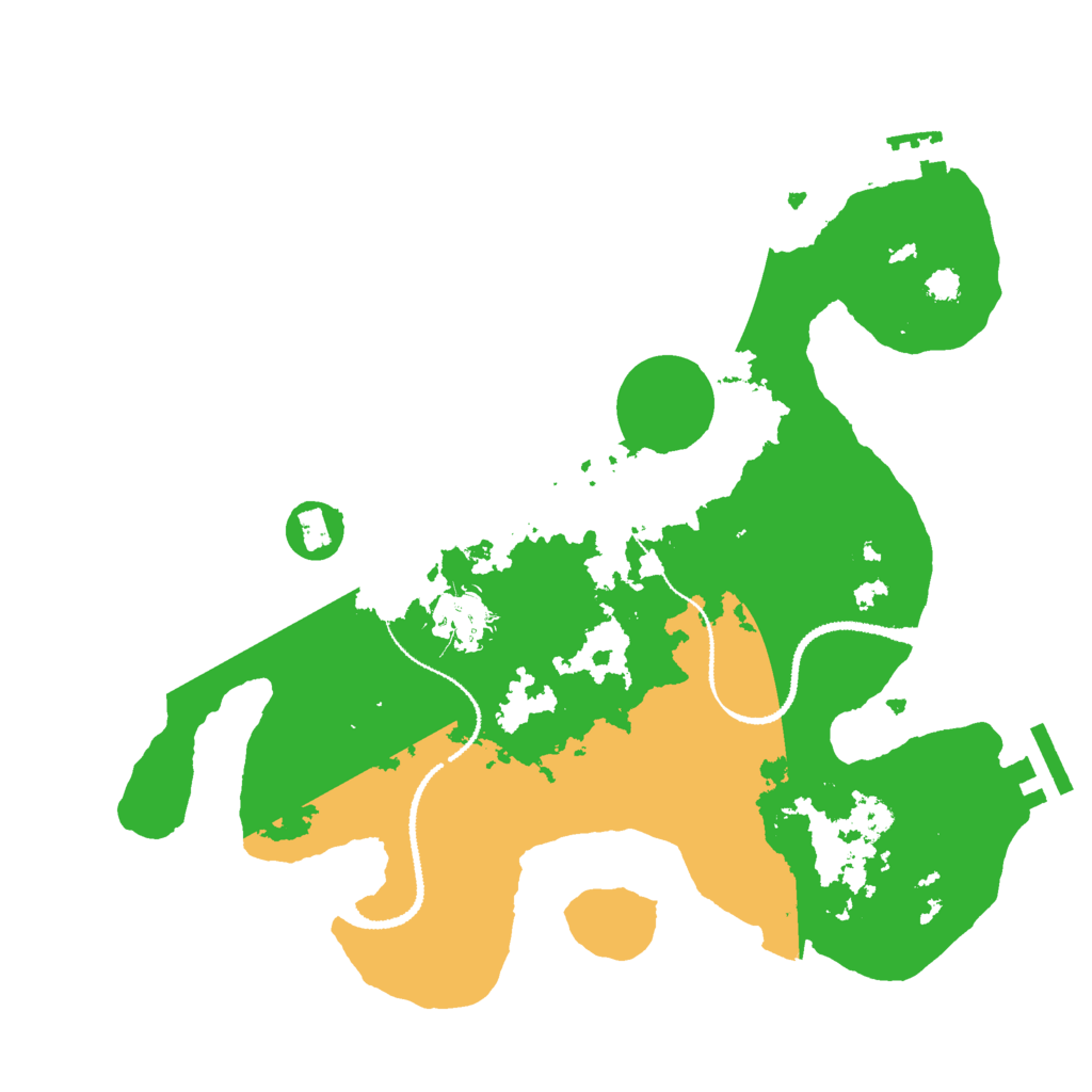 Biome Rust Map: Procedural Map, Size: 3000, Seed: 11053