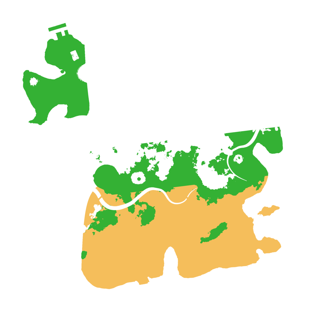 Biome Rust Map: Procedural Map, Size: 3500, Seed: 3874833