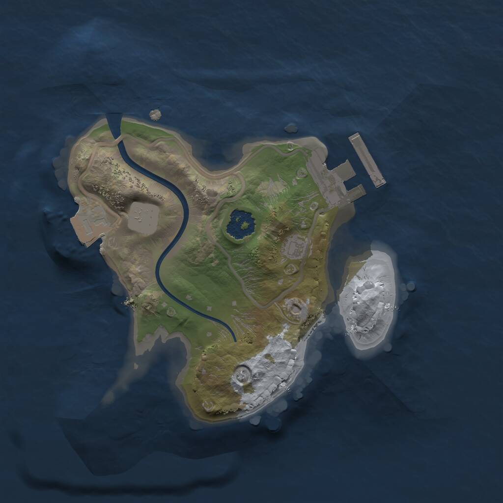 Rust Map: Procedural Map, Size: 1750, Seed: 69420, 2 Monuments