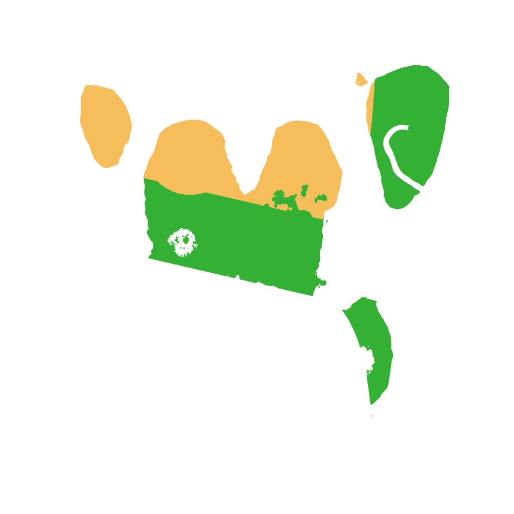 Biome Rust Map: Procedural Map, Size: 2000, Seed: 3960