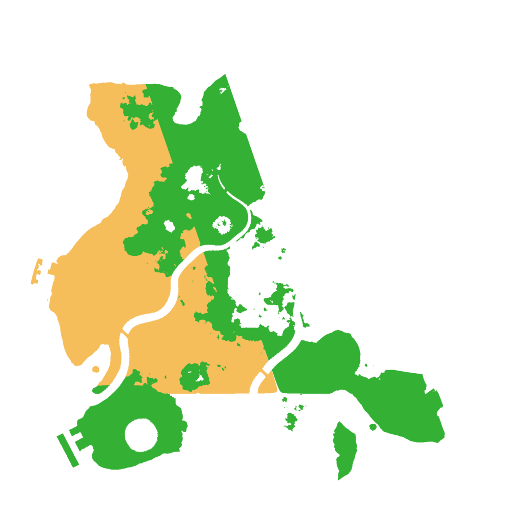 Biome Rust Map: Procedural Map, Size: 3000, Seed: 13371
