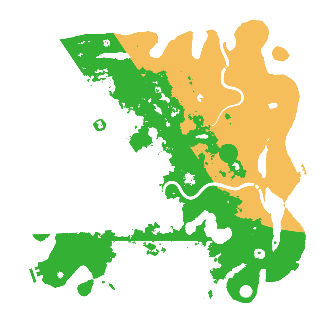 Biome Rust Map: Procedural Map, Size: 4500, Seed: 1202086196