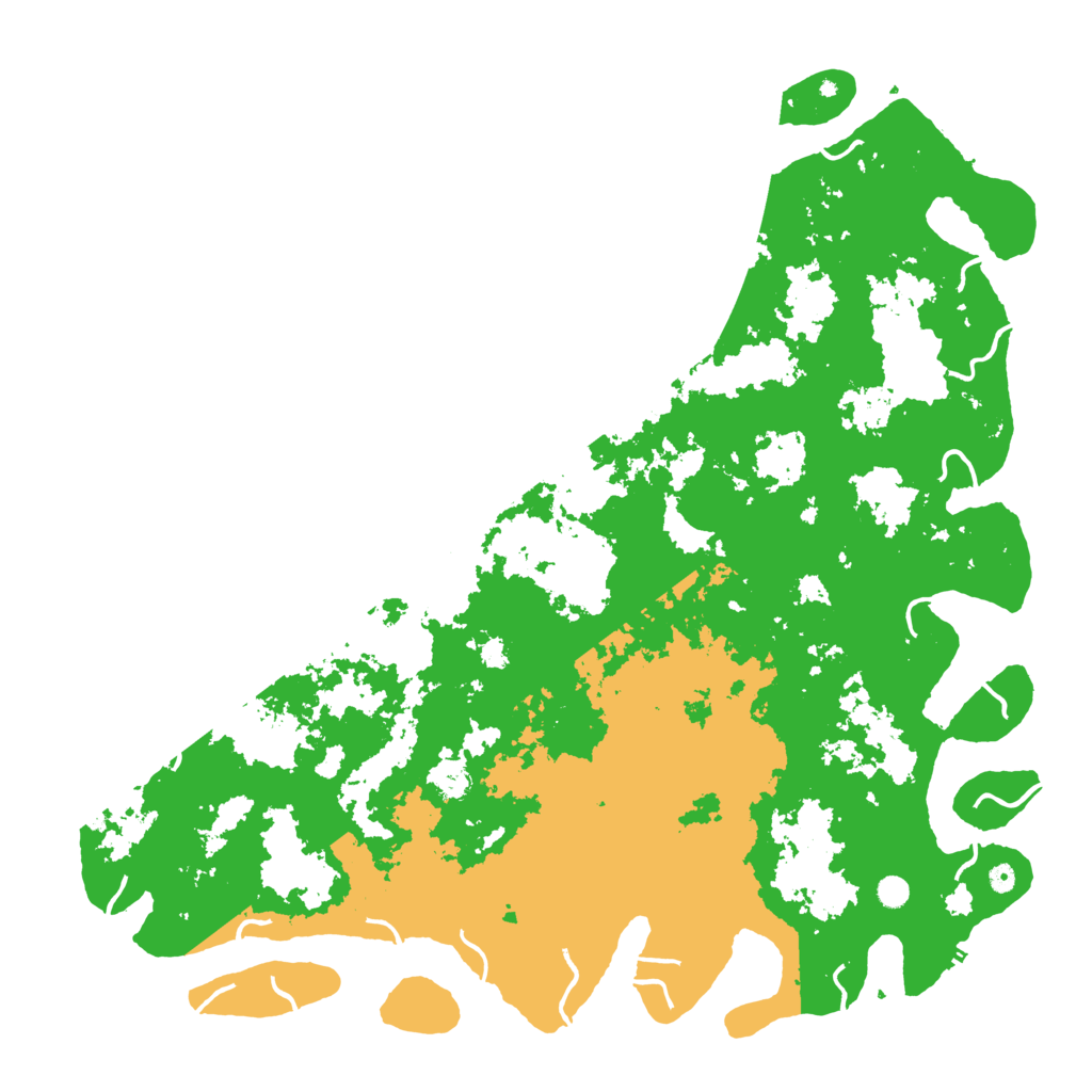 Biome Rust Map: Procedural Map, Size: 6000, Seed: 8105