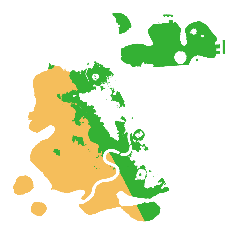 Biome Rust Map: Procedural Map, Size: 3500, Seed: 4875260