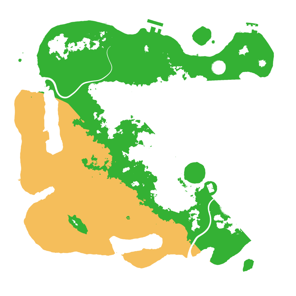 Biome Rust Map: Procedural Map, Size: 3700, Seed: 250462327