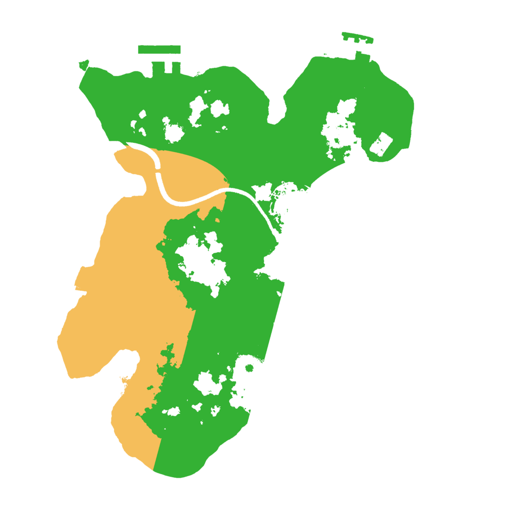Biome Rust Map: Procedural Map, Size: 2500, Seed: 1568394895