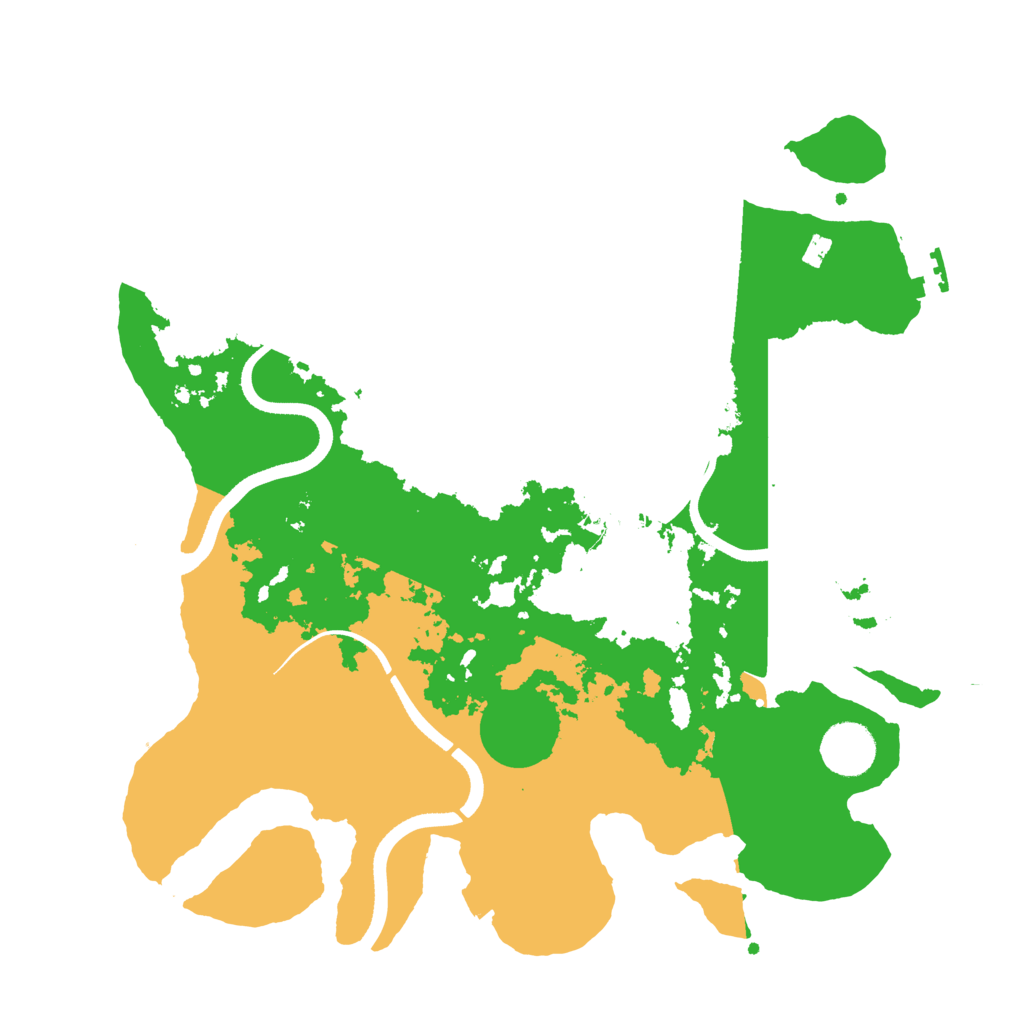 Biome Rust Map: Procedural Map, Size: 3500, Seed: 192347187