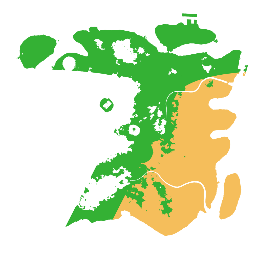 Biome Rust Map: Procedural Map, Size: 3500, Seed: 83815440