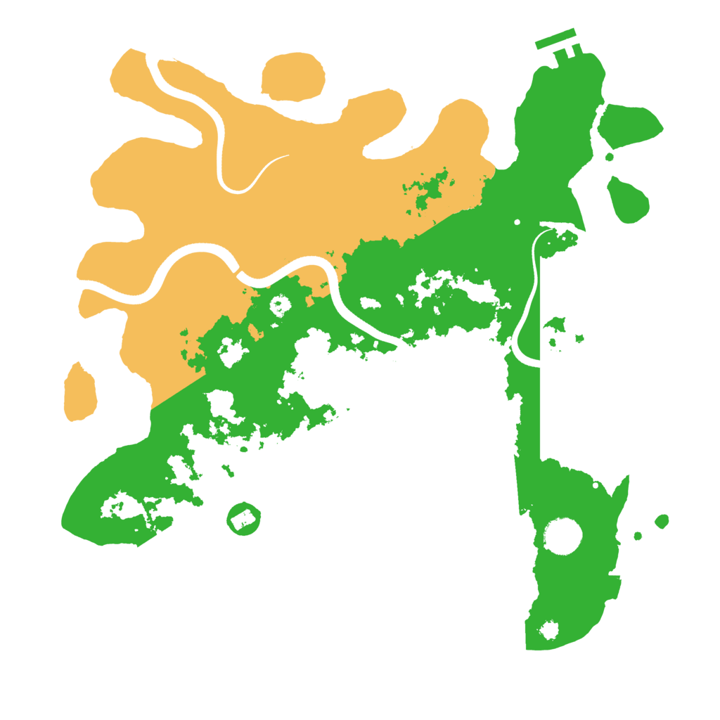 Biome Rust Map: Procedural Map, Size: 3500, Seed: 111992