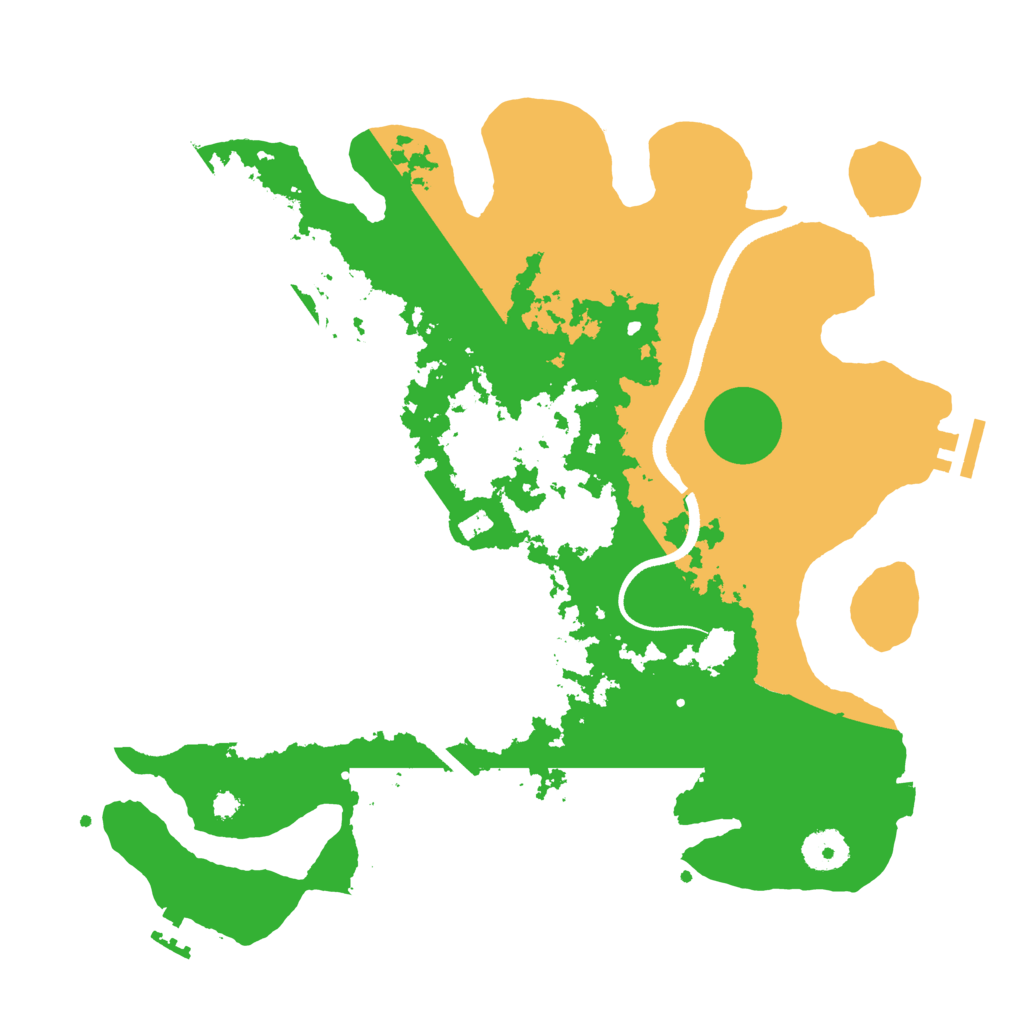 Biome Rust Map: Procedural Map, Size: 3500, Seed: 30907