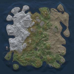 Thumbnail Rust Map: Procedural Map, Size: 4000, Seed: 1170039967, 16 Monuments