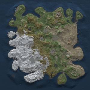 Thumbnail Rust Map: Procedural Map, Size: 3850, Seed: 26315675, 20 Monuments