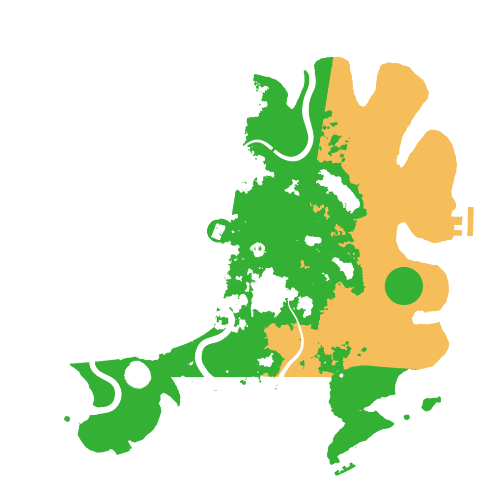Biome Rust Map: Procedural Map, Size: 3500, Seed: 220707