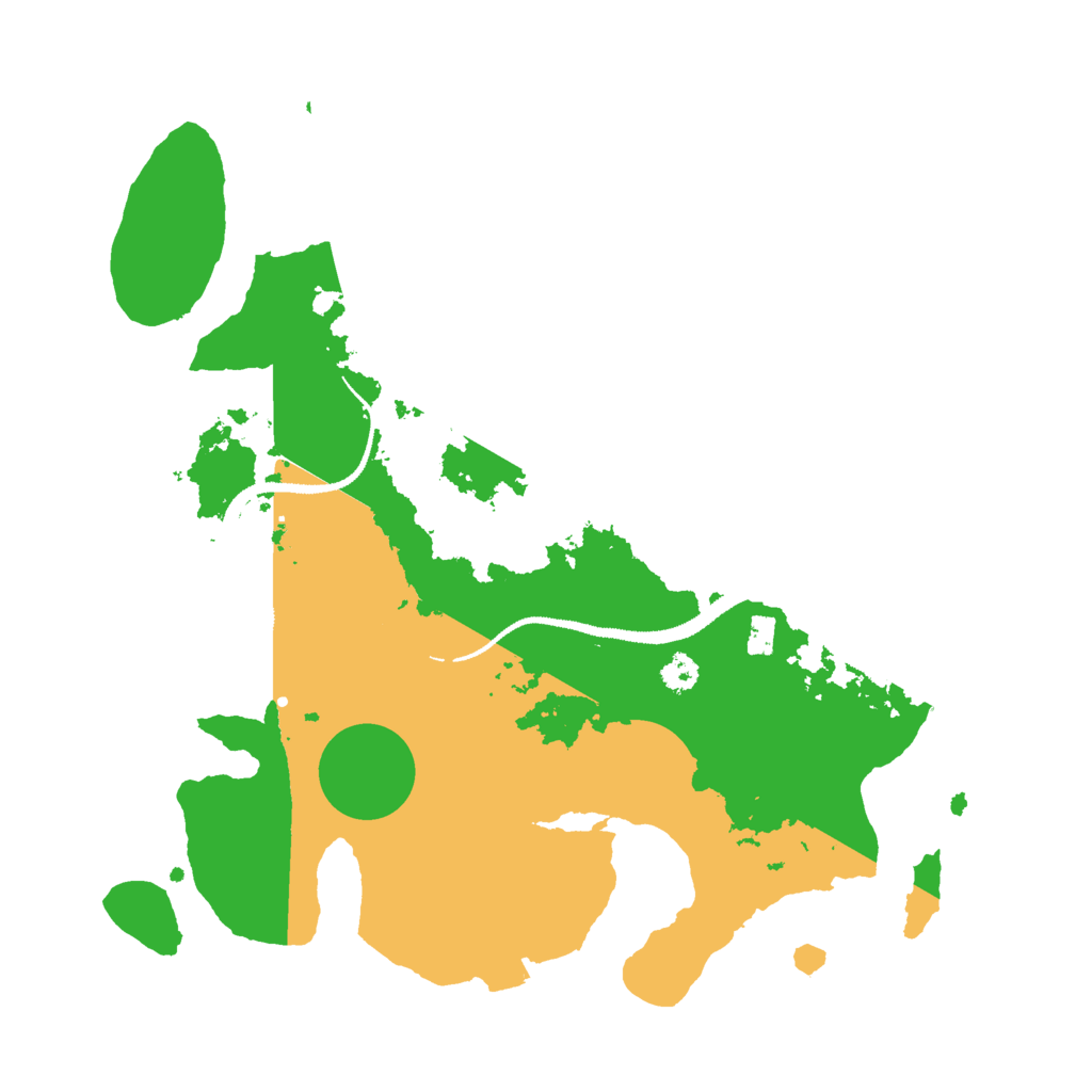 Biome Rust Map: Procedural Map, Size: 3000, Seed: 129133567