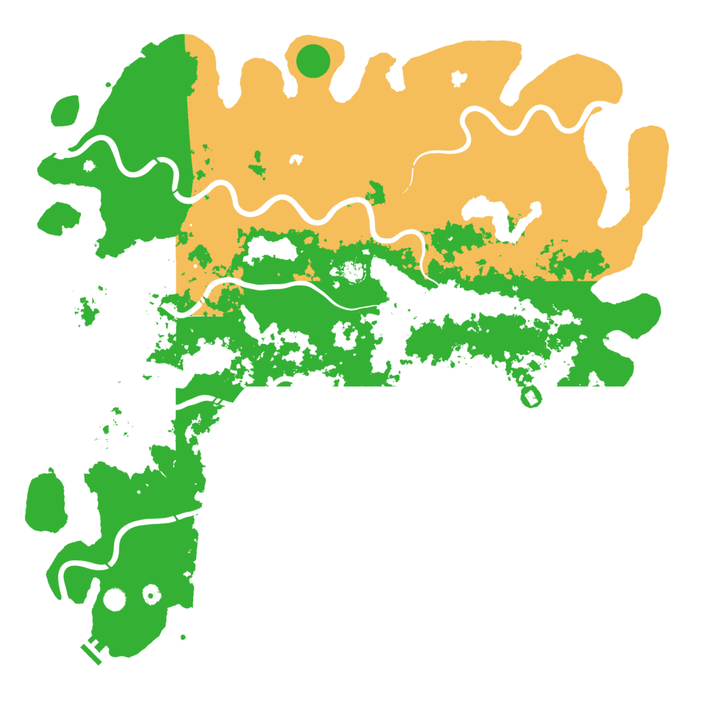 Biome Rust Map: Procedural Map, Size: 5500, Seed: 322978776
