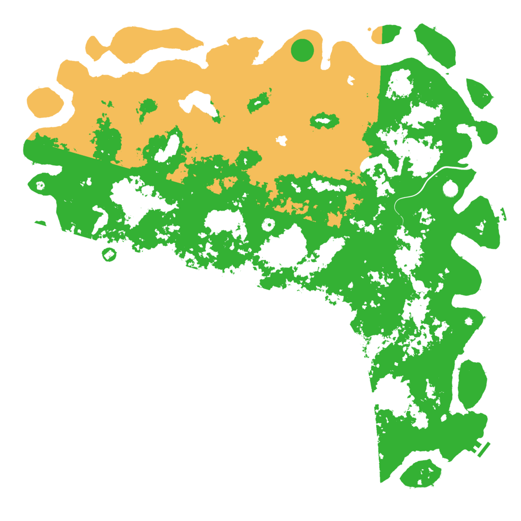 Biome Rust Map: Procedural Map, Size: 6000, Seed: 343584074