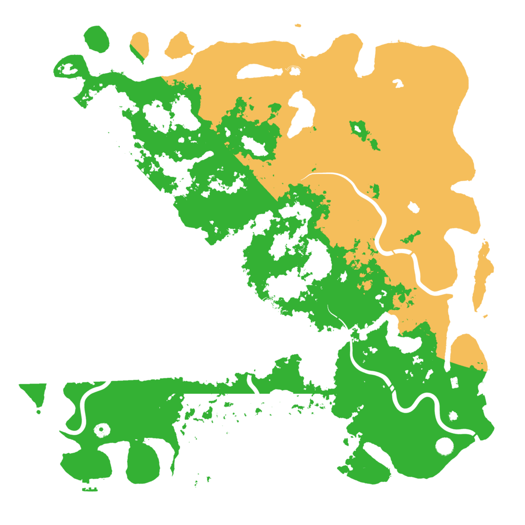 Biome Rust Map: Procedural Map, Size: 5200, Seed: 390839045