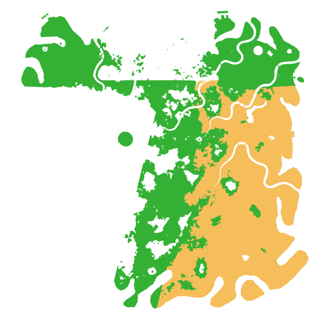 Biome Rust Map: Procedural Map, Size: 6000, Seed: 1878237564