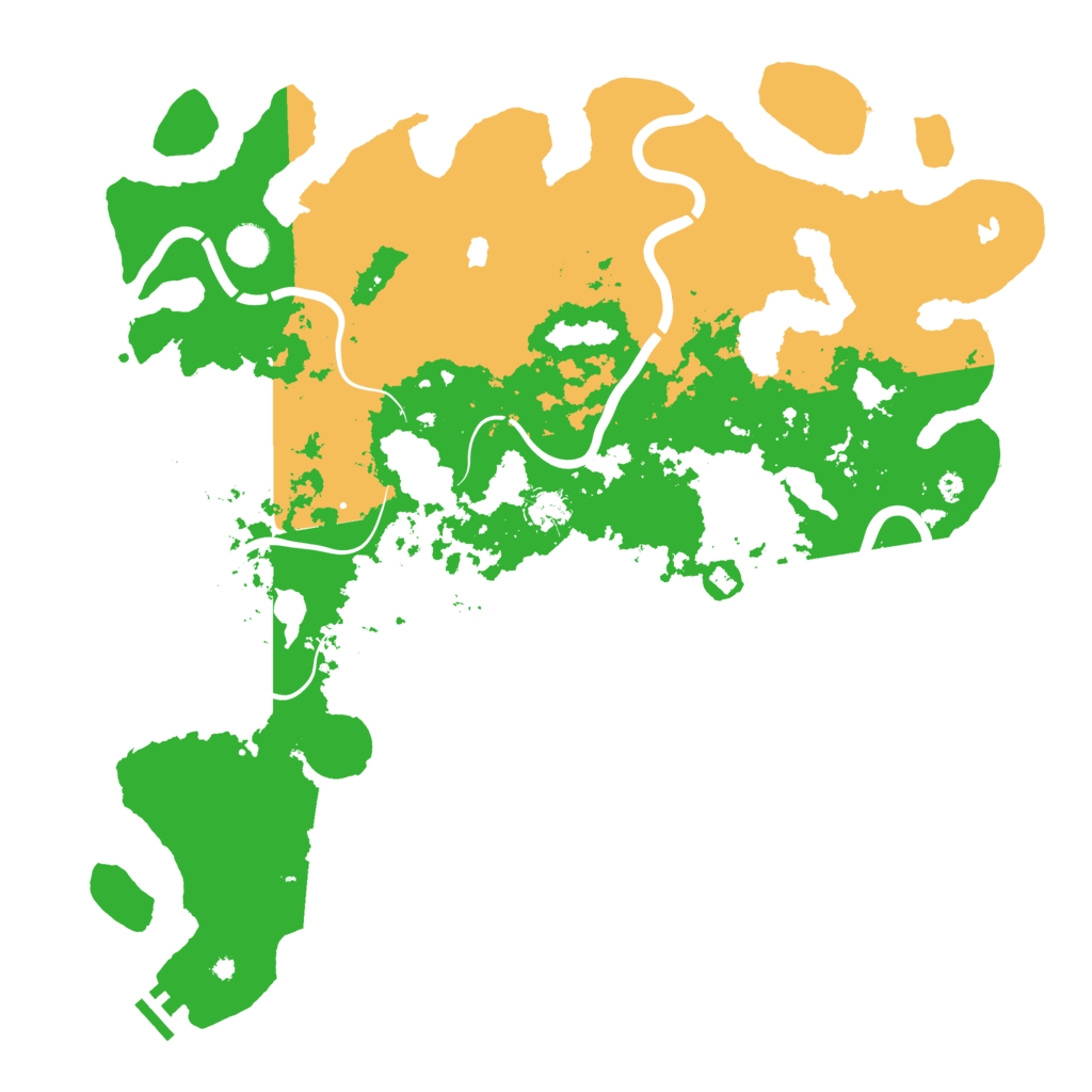 Biome Rust Map: Procedural Map, Size: 4500, Seed: 1759675494