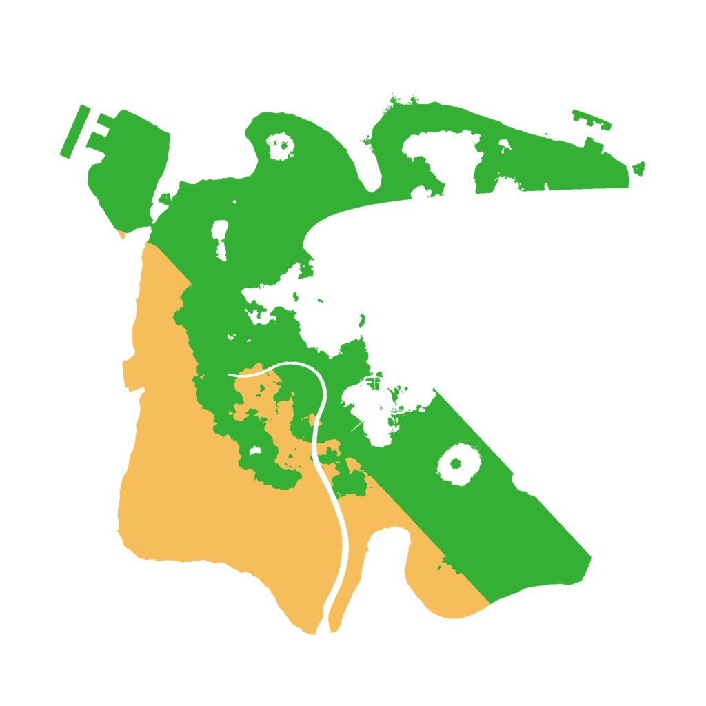 Biome Rust Map: Procedural Map, Size: 2600, Seed: 1280415046