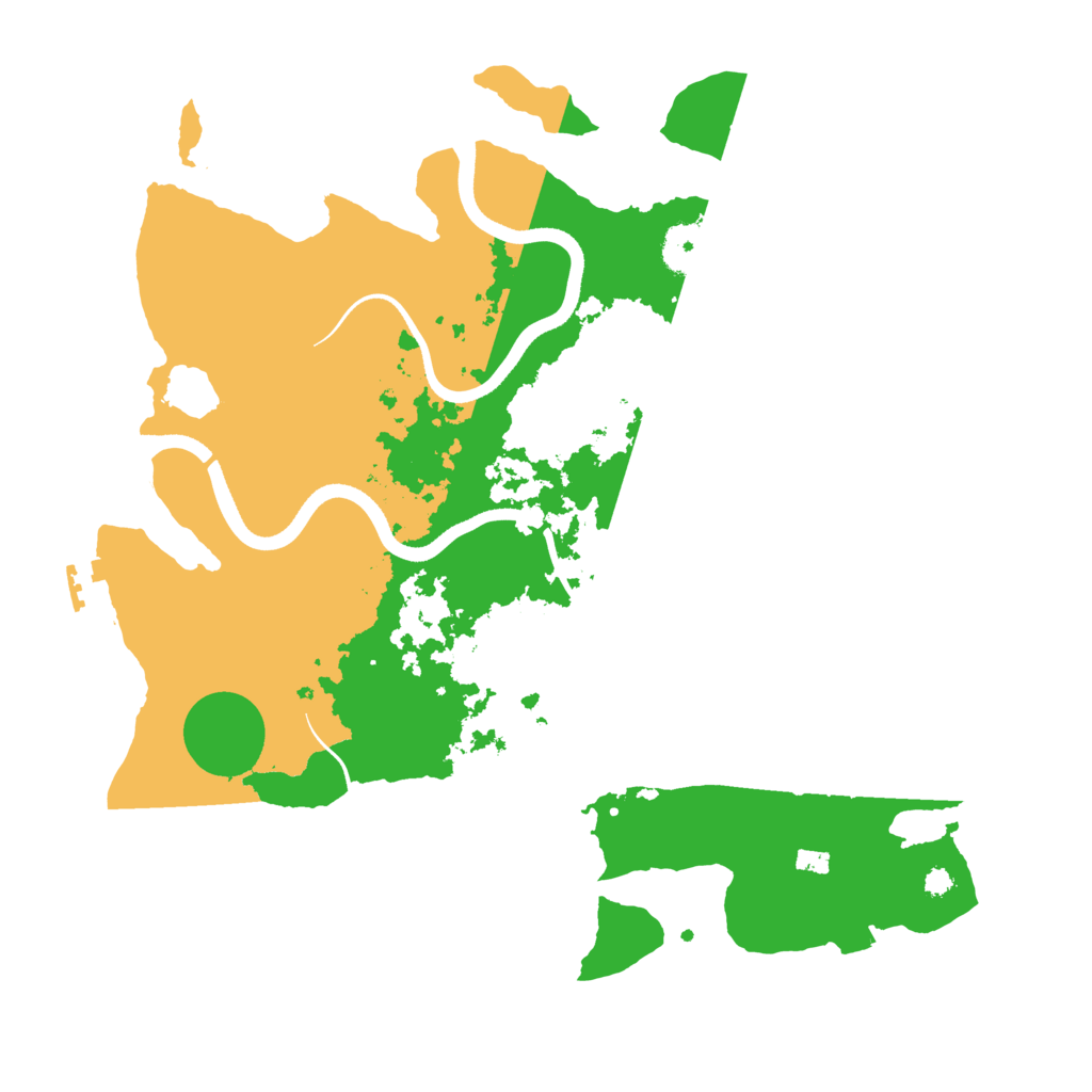 Biome Rust Map: Procedural Map, Size: 3550, Seed: 286841
