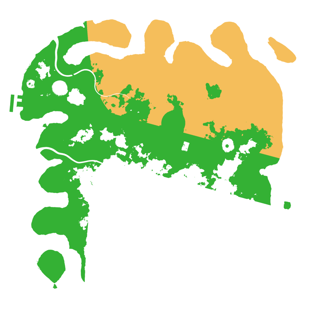 Biome Rust Map: Procedural Map, Size: 3700, Seed: 1221443422