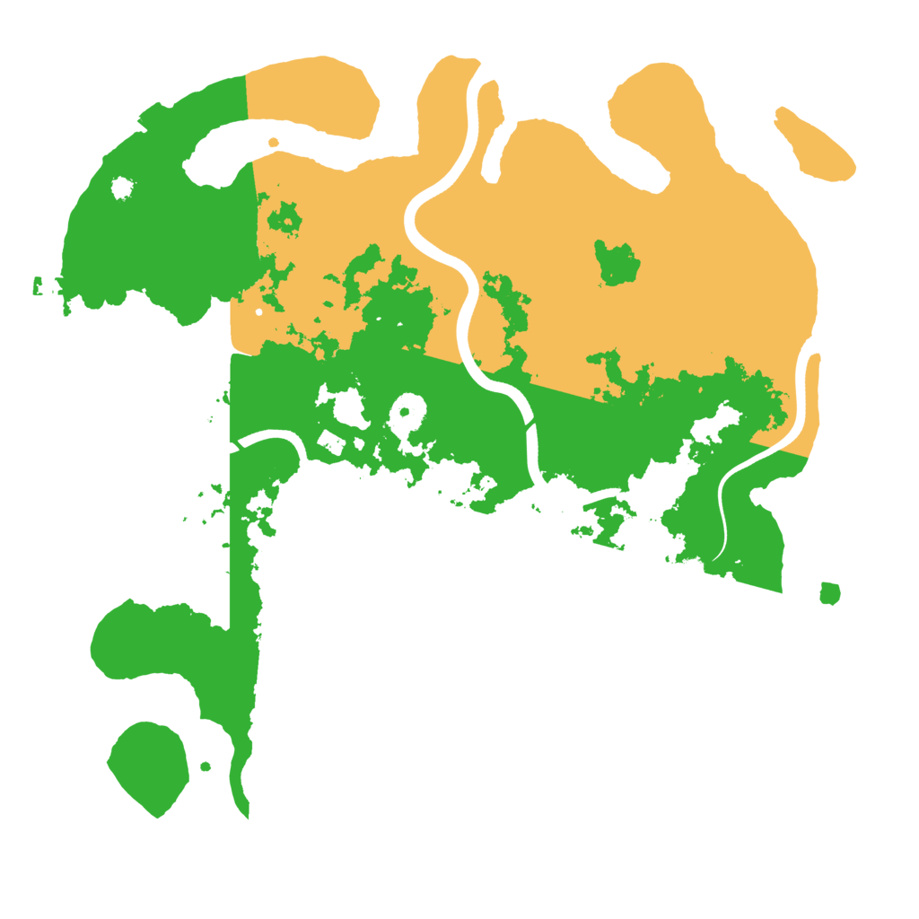 Biome Rust Map: Procedural Map, Size: 3700, Seed: 1221443422