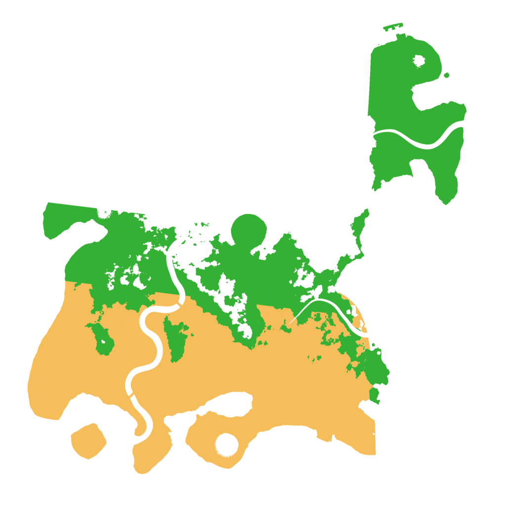 Biome Rust Map: Procedural Map, Size: 3850, Seed: 121212