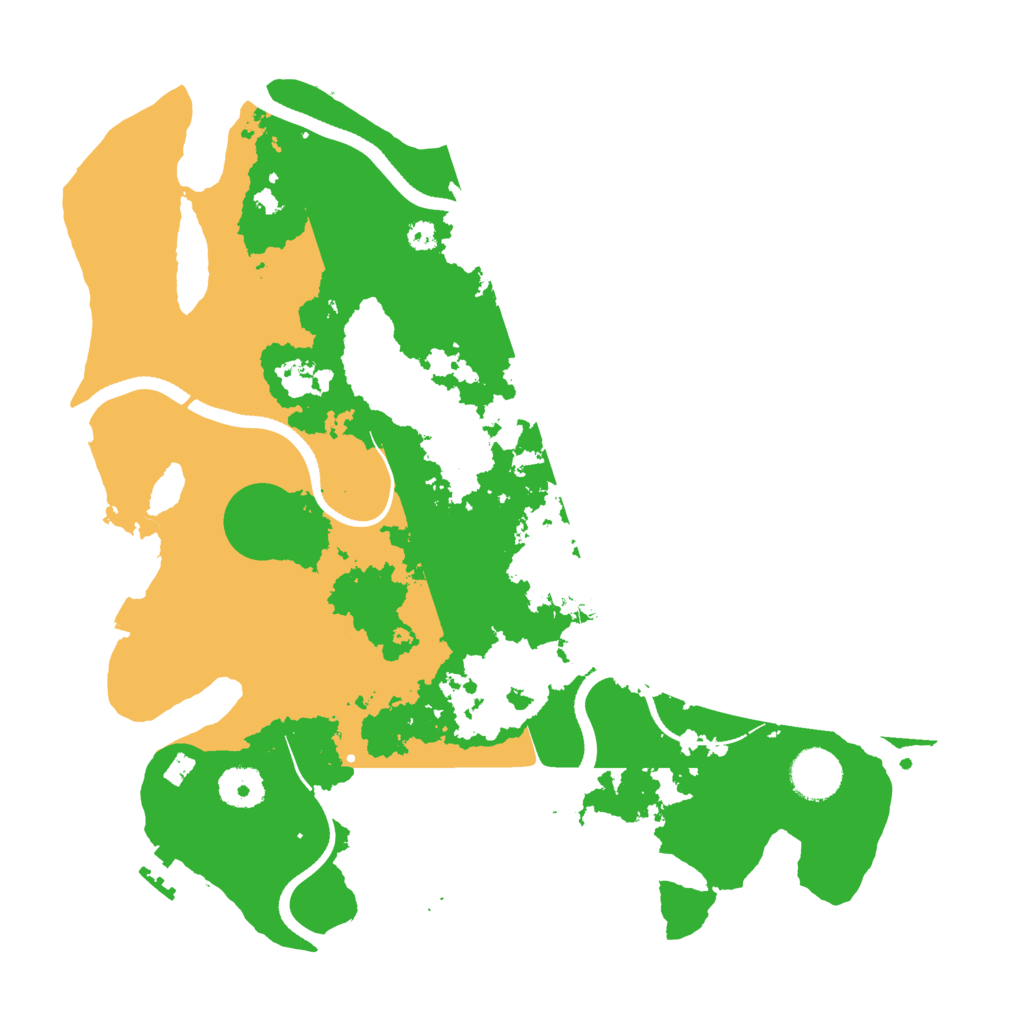 Biome Rust Map: Procedural Map, Size: 3500, Seed: 92782