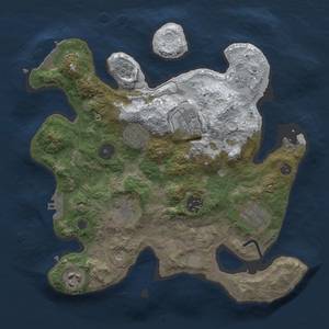 Thumbnail Rust Map: Procedural Map, Size: 3000, Seed: 958457541, 16 Monuments