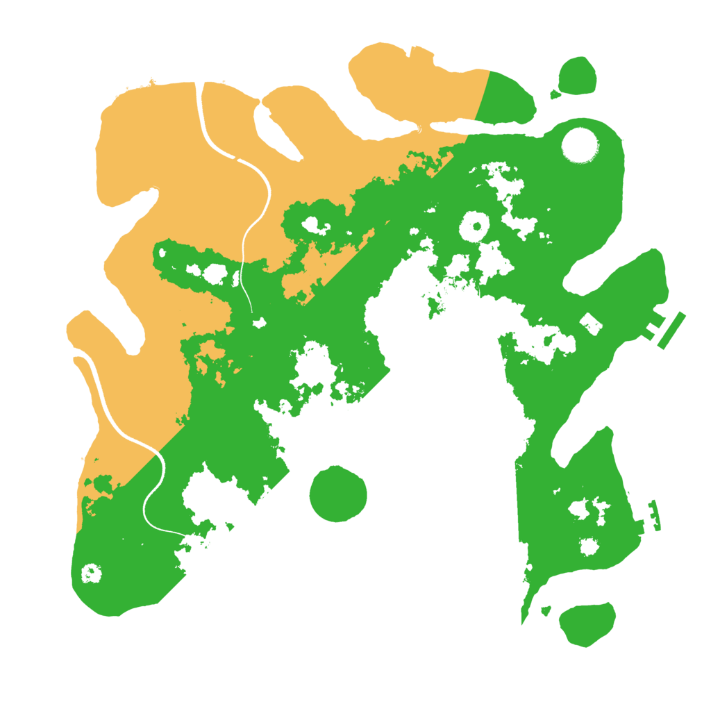 Biome Rust Map: Procedural Map, Size: 3500, Seed: 7816512