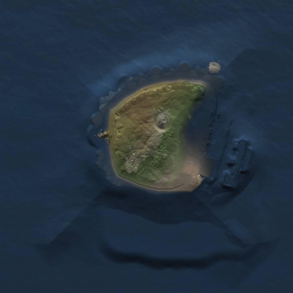 Rust Map: Procedural Map, Size: 1000, Seed: 345635467, 2 Monuments