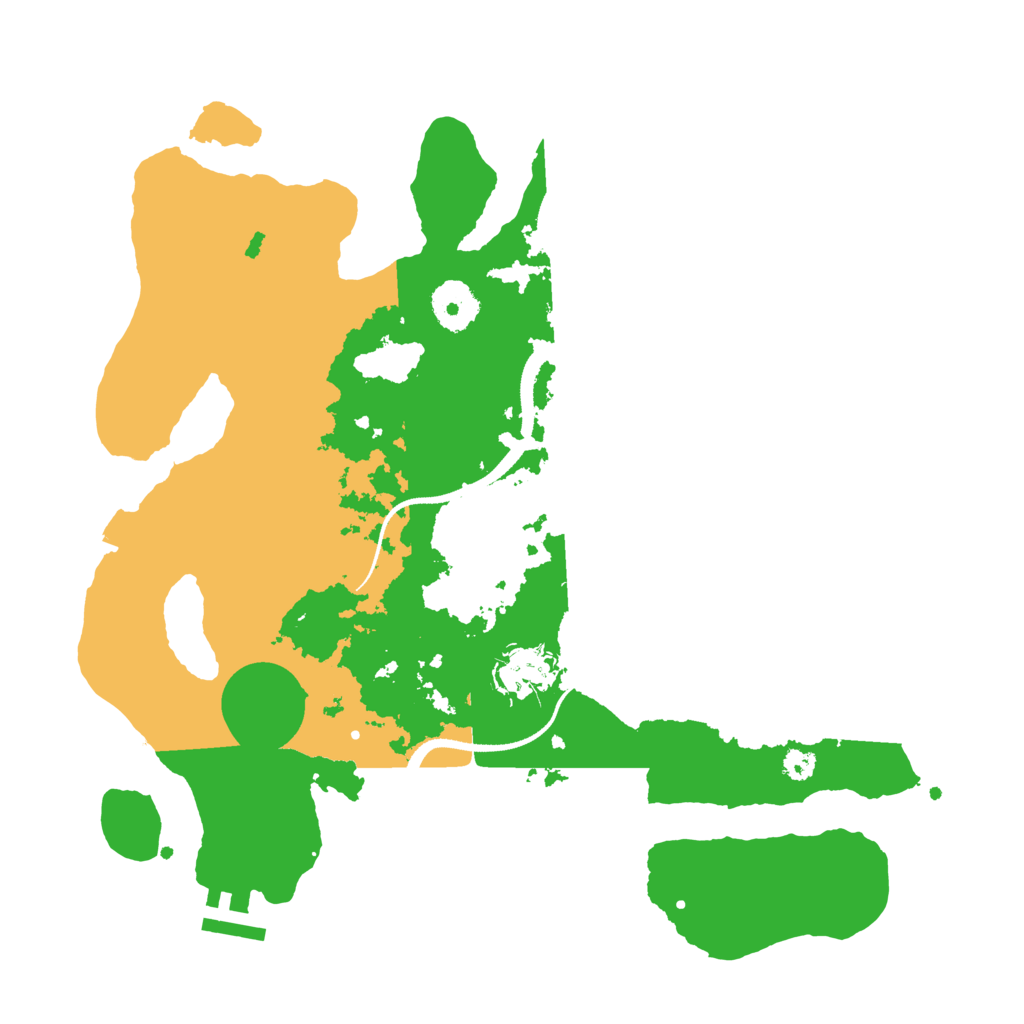 Biome Rust Map: Procedural Map, Size: 3250, Seed: 758594812