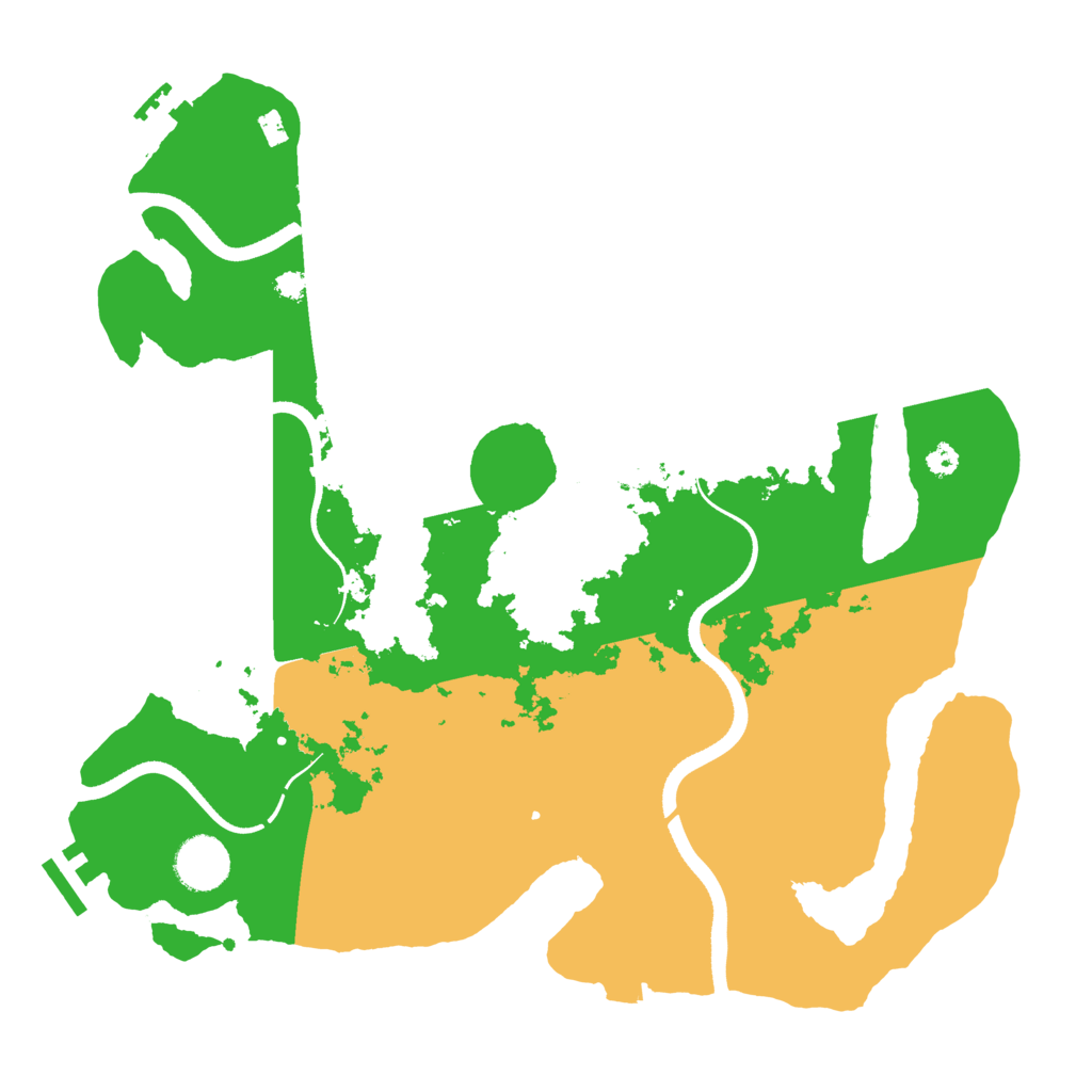 Biome Rust Map: Procedural Map, Size: 3500, Seed: 254784