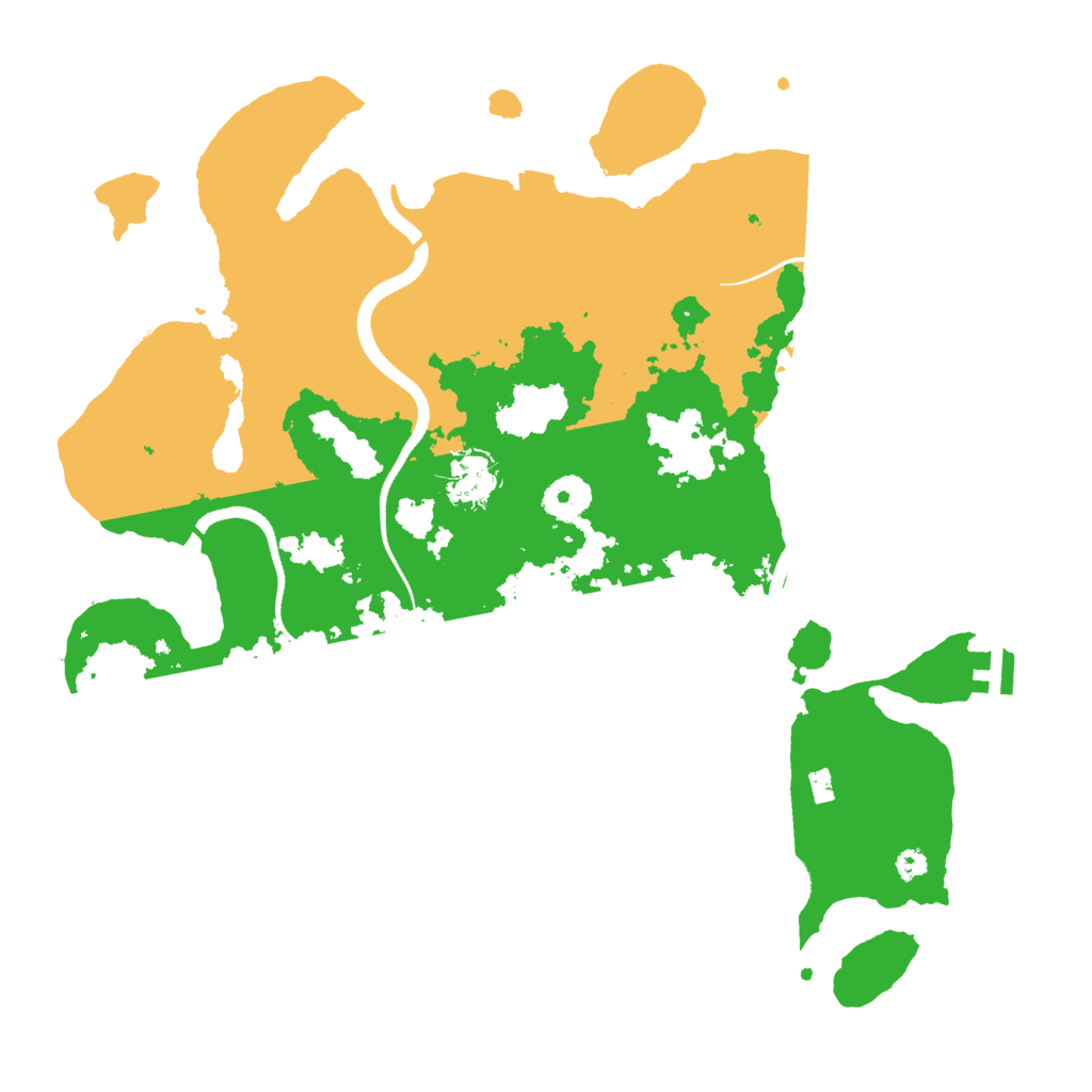 Biome Rust Map: Procedural Map, Size: 3550, Seed: 762306