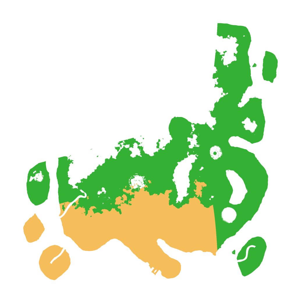 Biome Rust Map: Procedural Map, Size: 3550, Seed: 695238