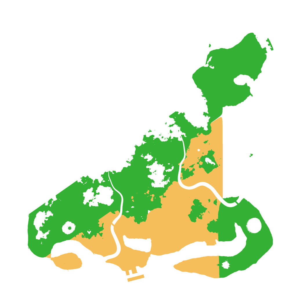 Biome Rust Map: Procedural Map, Size: 3550, Seed: 5598