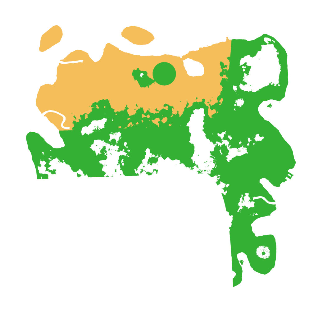 Biome Rust Map: Procedural Map, Size: 3600, Seed: 155713901