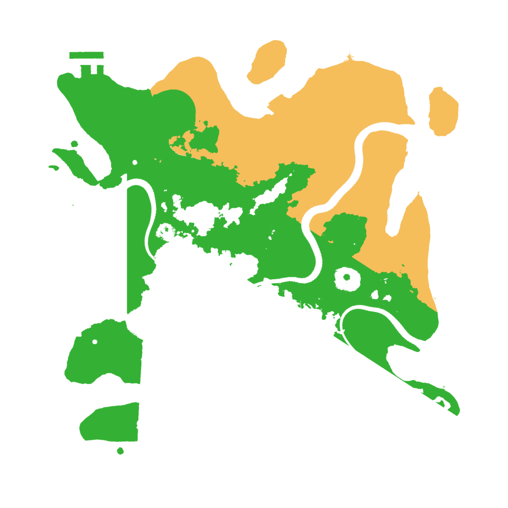 Biome Rust Map: Procedural Map, Size: 3000, Seed: 25232