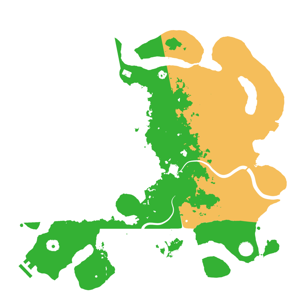 Biome Rust Map: Procedural Map, Size: 3700, Seed: 424606539
