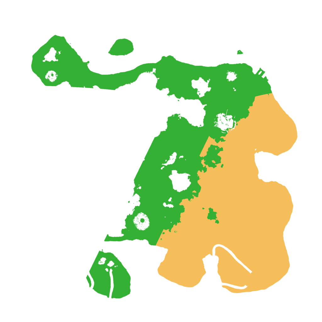 Biome Rust Map: Procedural Map, Size: 3000, Seed: 199159279