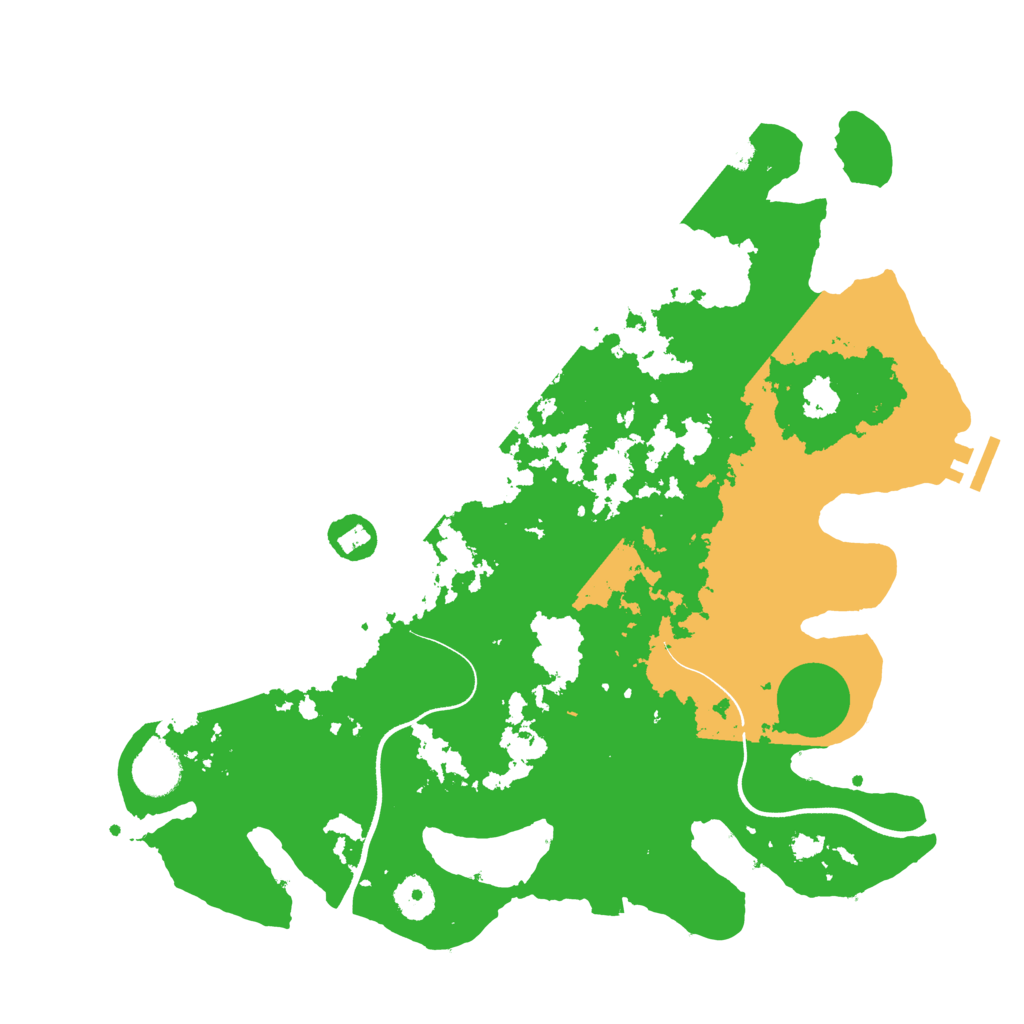 Biome Rust Map: Procedural Map, Size: 3700, Seed: 554301947