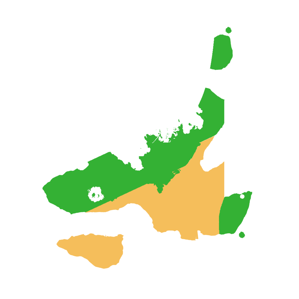 Biome Rust Map: Procedural Map, Size: 2000, Seed: 80325142